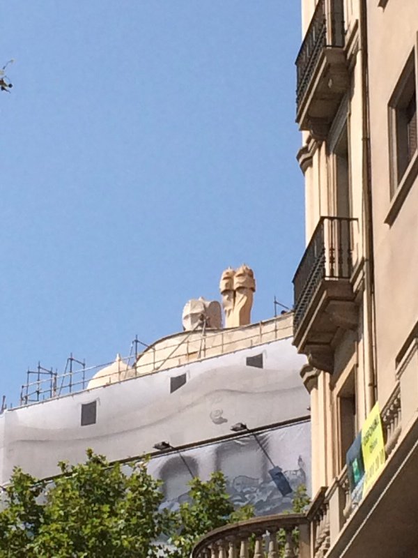 La Pedrera (by Gaudí), and the actual inspiration for Stormtroopers from Star Wars