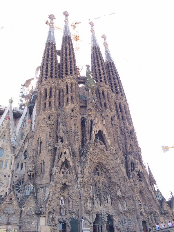 The Nativity Facade (the only one complete under Gaudí)