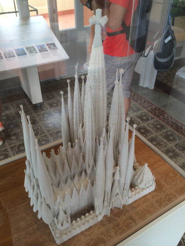 Gaudí's model of La Sagrada Familia