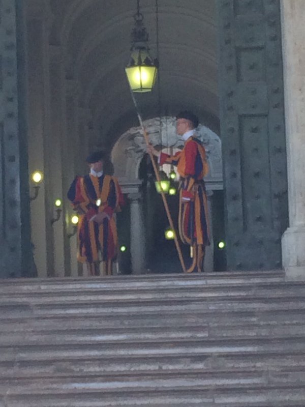 The Swiss Guard and their wonderful uniforms