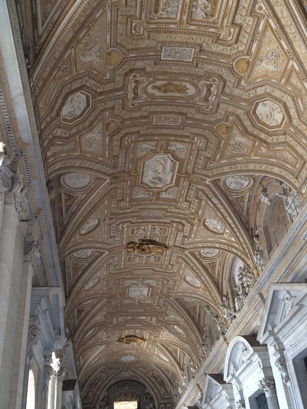 The ceiling inside
