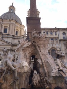 Piazza Navona fountain, other side
