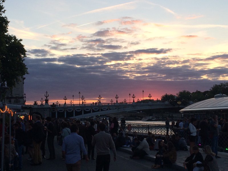 Sunset over the Seine