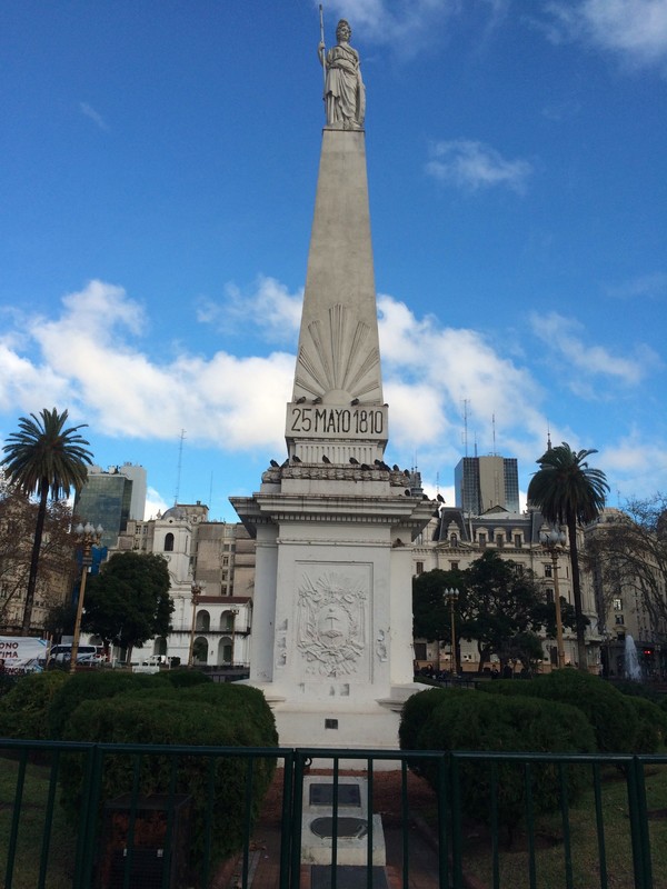 Obelisk in Plaza de Mayo