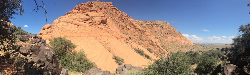 The yellow knolls, where we hiked
