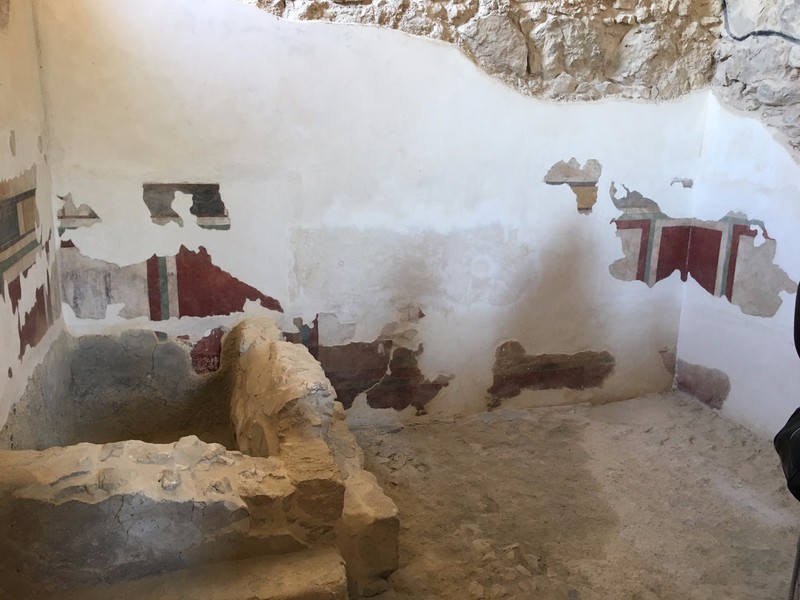 A fresco in Masada