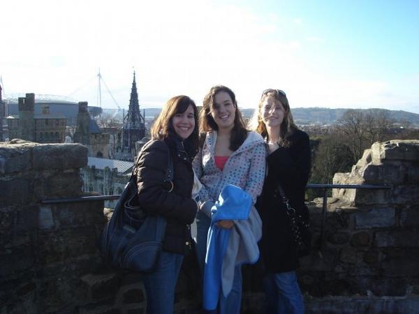 on the castle tower