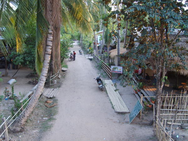 A street scene on the island