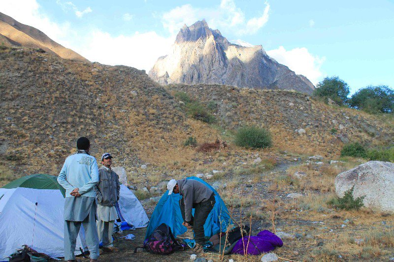 Camping at Ghari, a summer settlement 