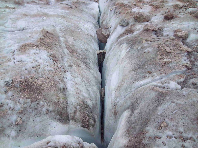 Crevasses in Tirich Glacier