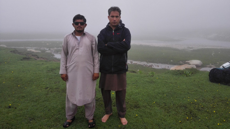 With Irfan and in the background is Kangar Khwar 