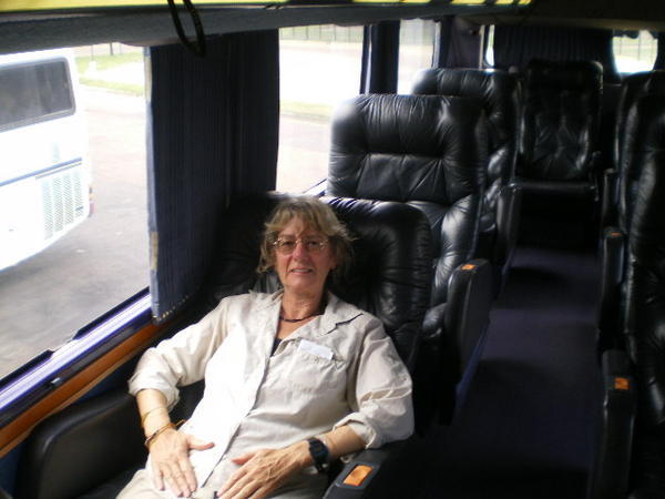Relaxing bus journey