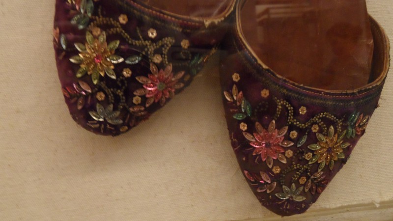 Beaded Chinese slippers
