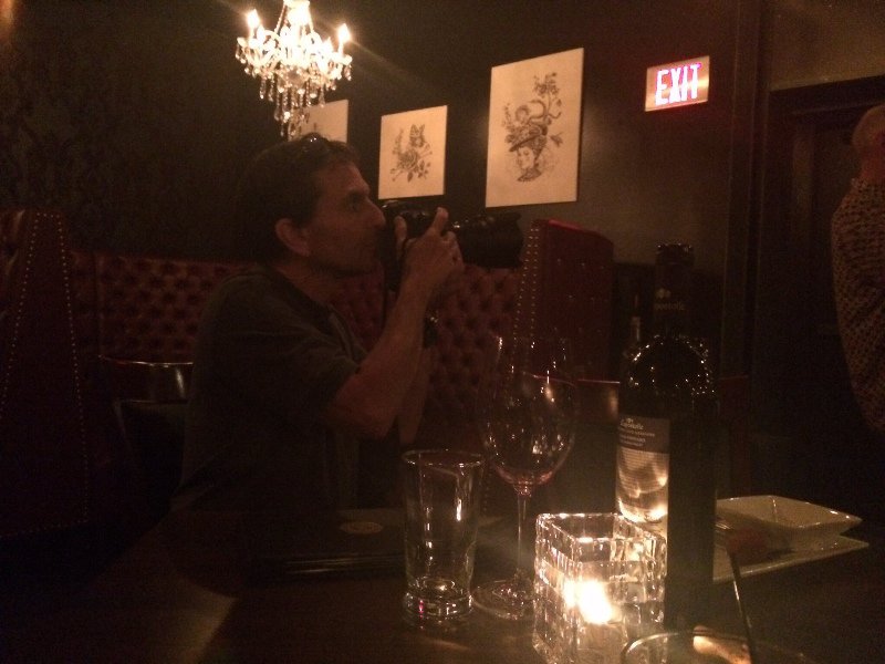 The man behind the camera-Jeffrey, when we were at the jazz club
