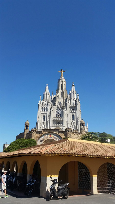 Tibidabo at the top of the city