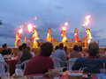 Fire Dancers at the Luau.