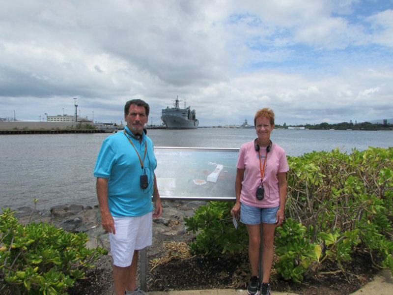 Jeff & Allison at Pearl Harbor.