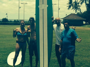 We Survived the Surf with our instructor - Jesse.