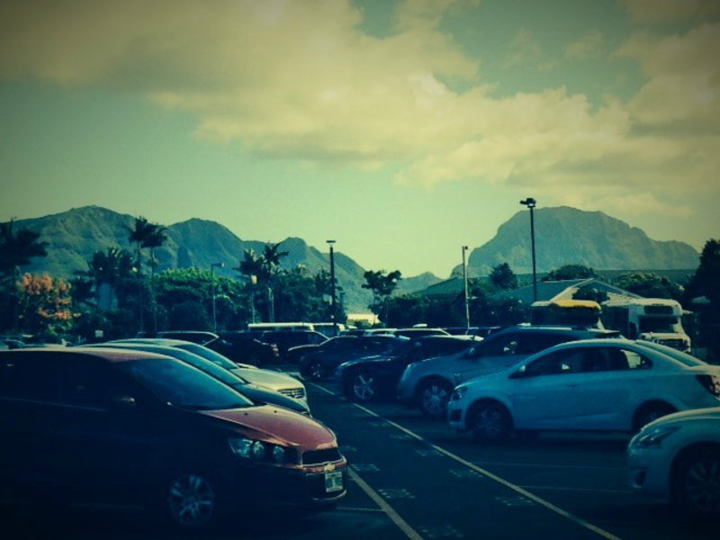 Kauai Mountains from the Car Rental Lot