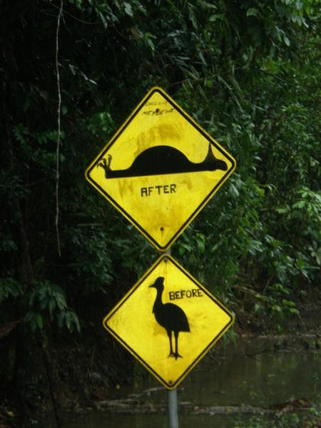Oz road sign