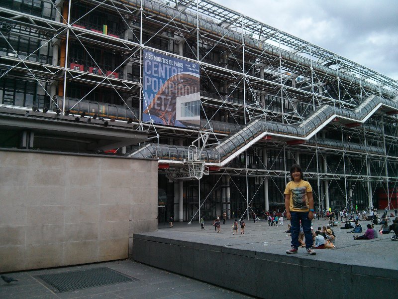Outside The Pompidou Centre
