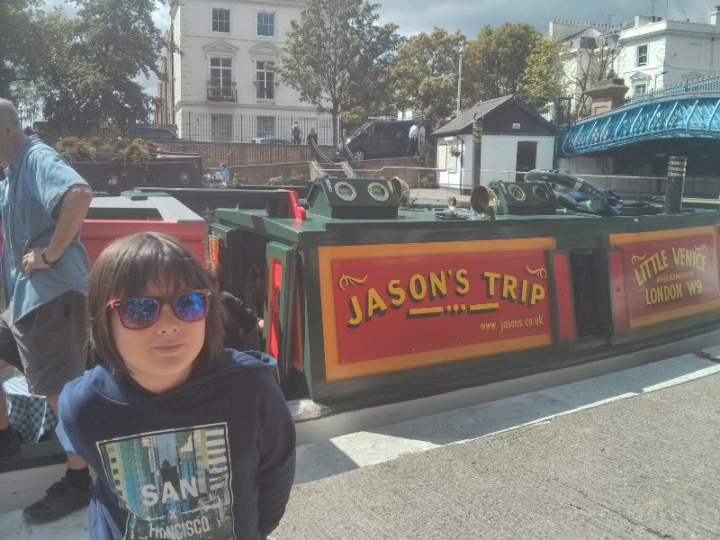 The canal boat.