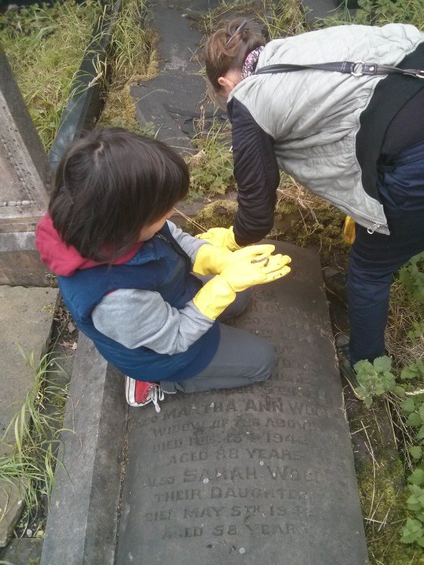 Cleaning the graves