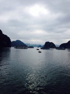 Our stop for the night in ha long bay