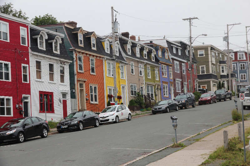 Colourful houses in St. John's