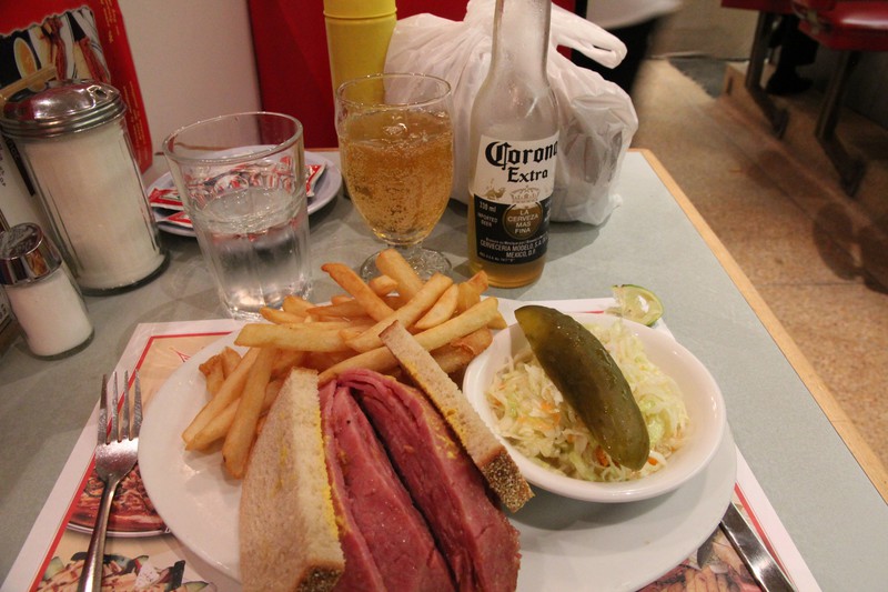 Montreal smoked meat sandwich (delicious!)