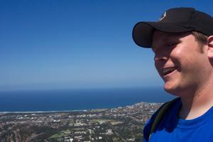 Overlooking Wollongong...and my head