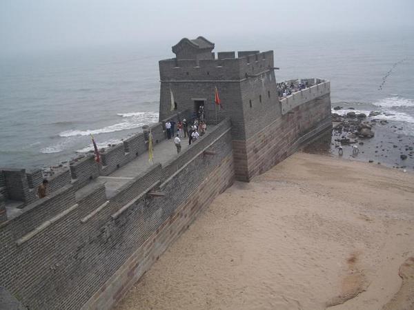 The Great Wall Hits The Ocean Photo