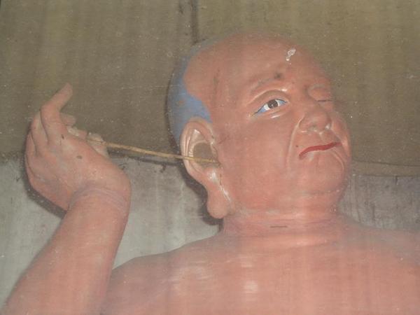 A statue in the temple