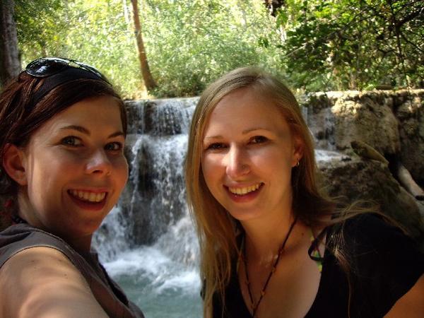 wow... it's us, infront of another waterfall