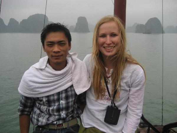 Me with the guide from our boat cruise