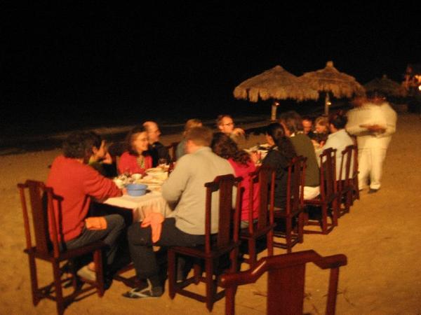 Dinner on the beach