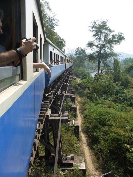 TRAVELLING BY TRAIN ON THE BURMA DEATH RAILWAY