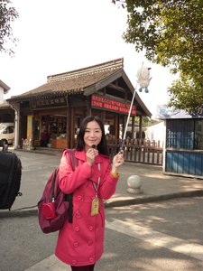Our tourguide in Hangzhou