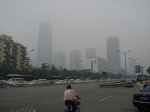Journee de smog typique a Beijing 