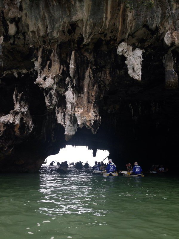 Cave on island 