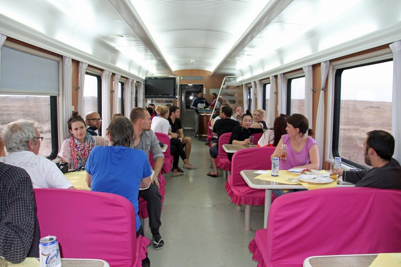 Dining car in train number 3
