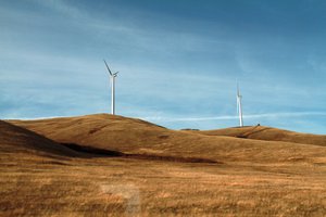 windfarm in Mongolia