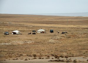 Camels, gers & cars