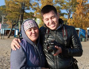 Buryat son and mother
