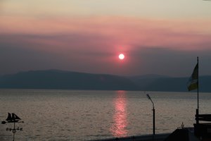 Sunset over Lake Baikal