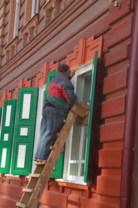 Restoring a lace house Irkutsk 