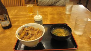 First meal in Japan
