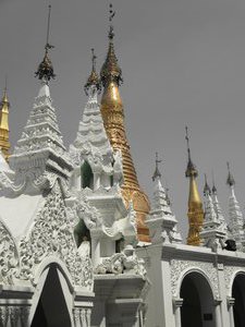 Stupas at Shwedagon pagoda
