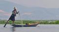 Traditional fisherman on inle lake