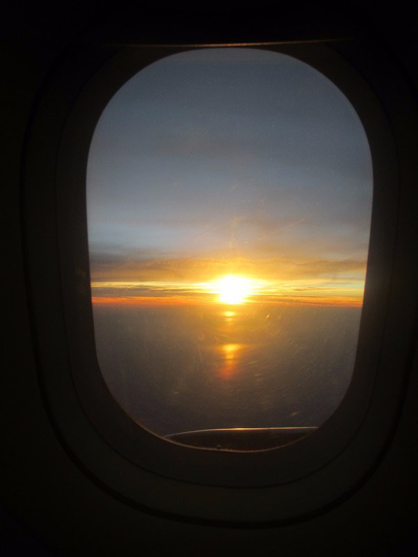 Sunset from the plane